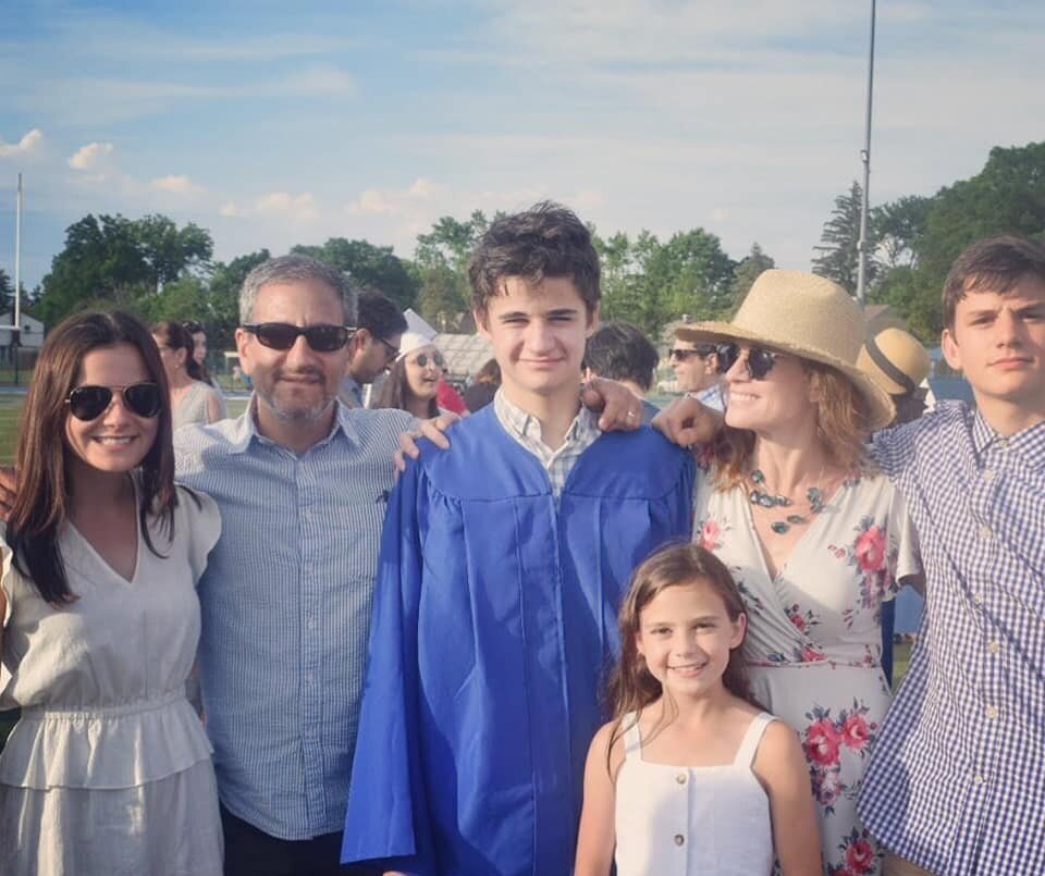 Eli Weinstock, BirdieLight family at Eli's graduation